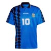 Maillot de Supporter Argentine 10 Extérieur Retro 1994 Pour Homme